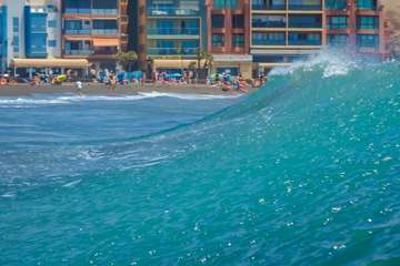 Oleaje en las playas de Telde/Antonio Rico.